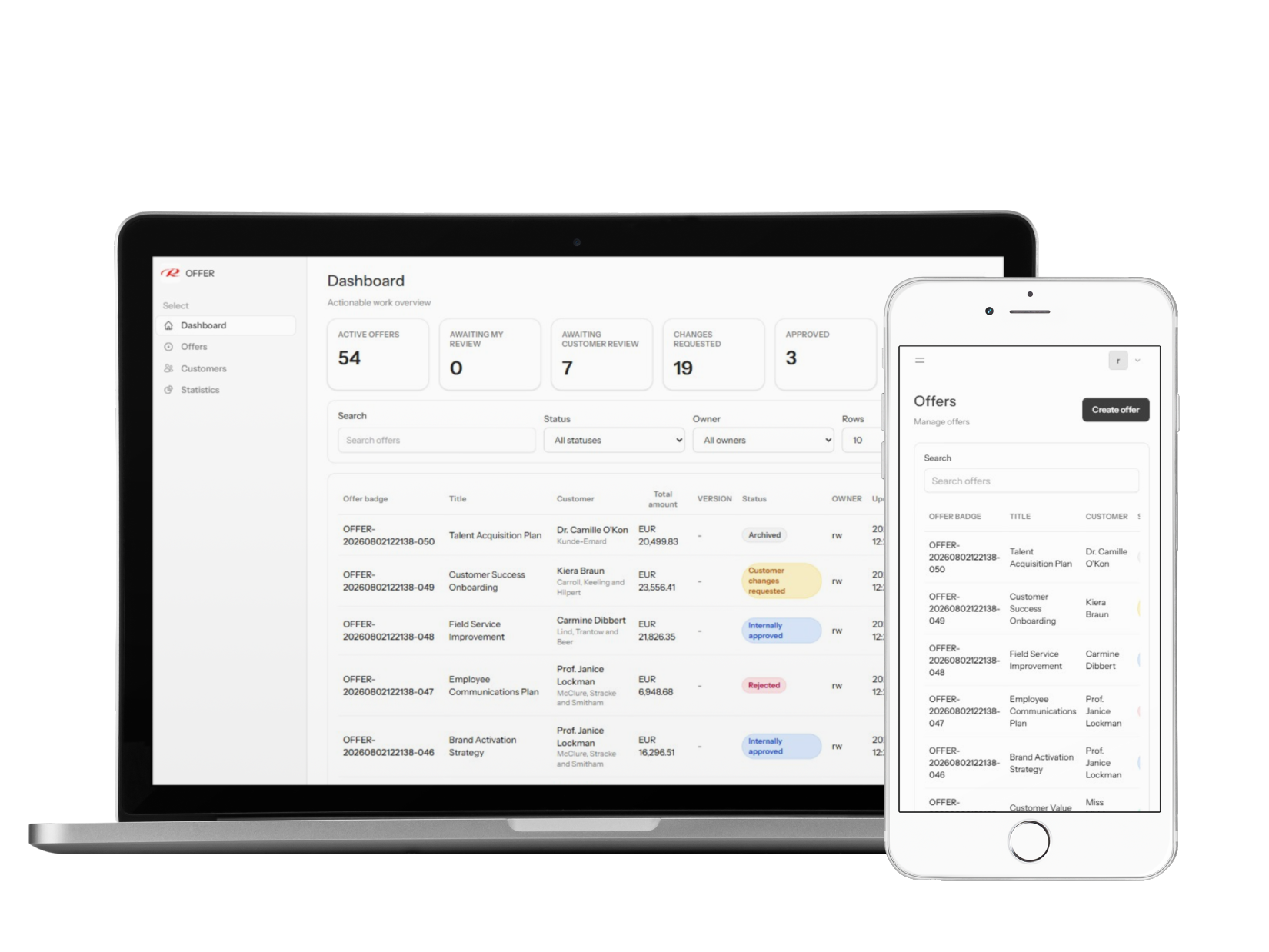 Lightweight offer management